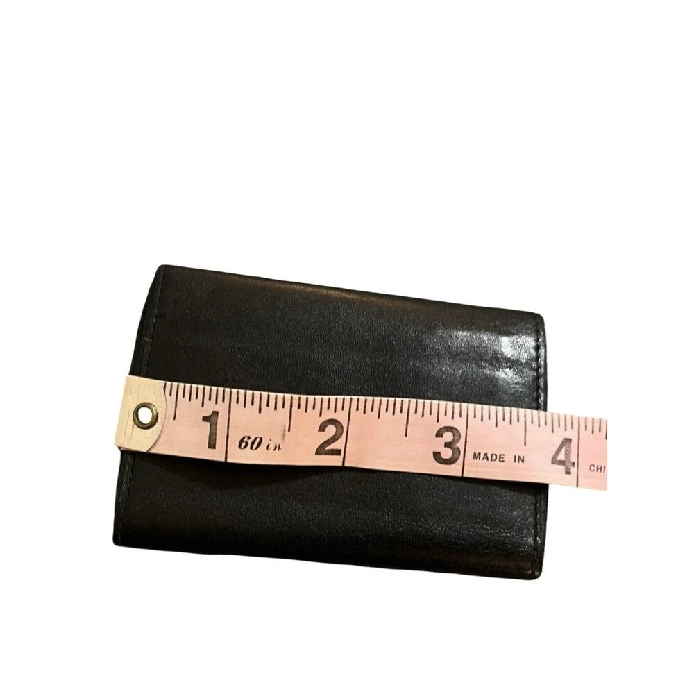 Dunhill Black Leather key card case women's mens